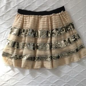 Free People Chiffon and Sequin Skirt